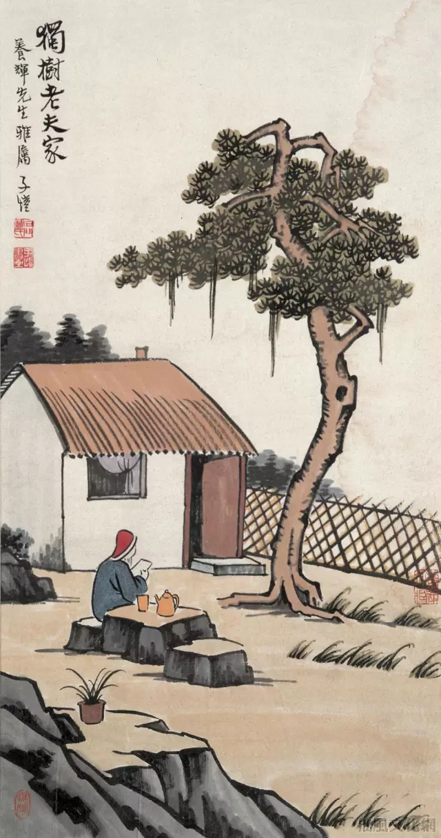 丰子恺趣味茶画-设计中国